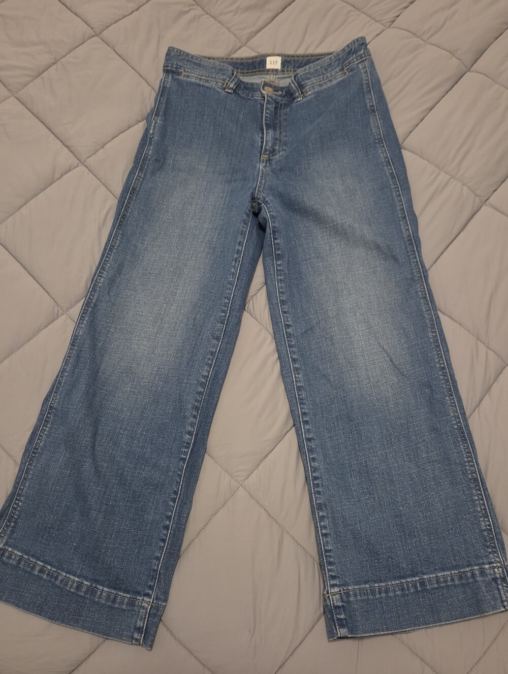GAP Wide-Leg Medium Blue Women's Jeans